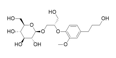 (2S)-3-Hydroxy-2-[4-(3-hydroxypropyl)-2- methoxyphenoxy]propyl beta-D-glucopyranoside